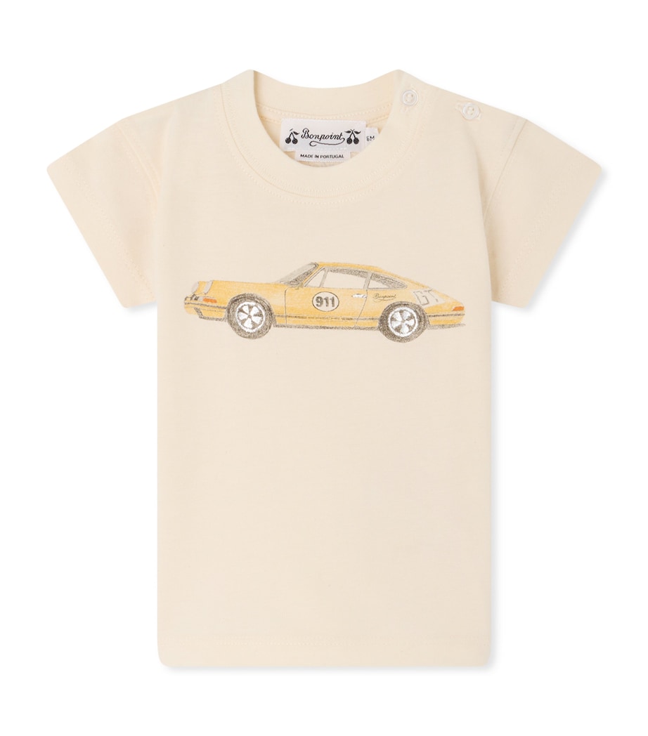 Bonpoint x Porsche T-Shirt (6-18 Months) Upb Ivoire Image 1