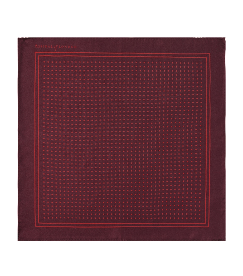 Aspinal Of London Silk Handkerchief Cherry Image 1