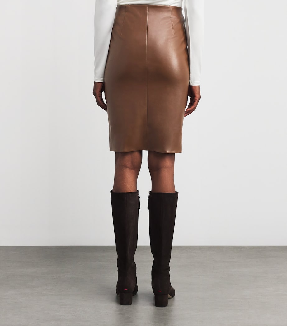 Faux Leather Jenna Mini Skirt 4782 SABA Image 4