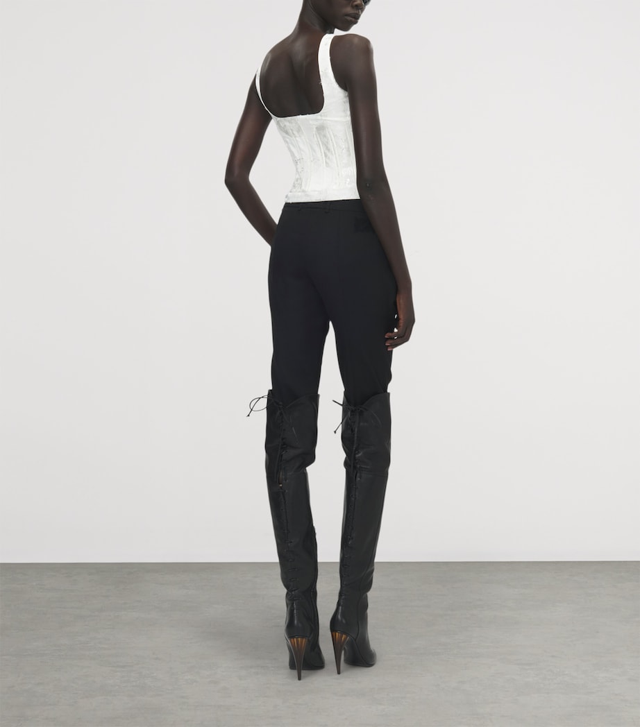 McQueen Womens Fil Coupé Floral Corset Top Image 8