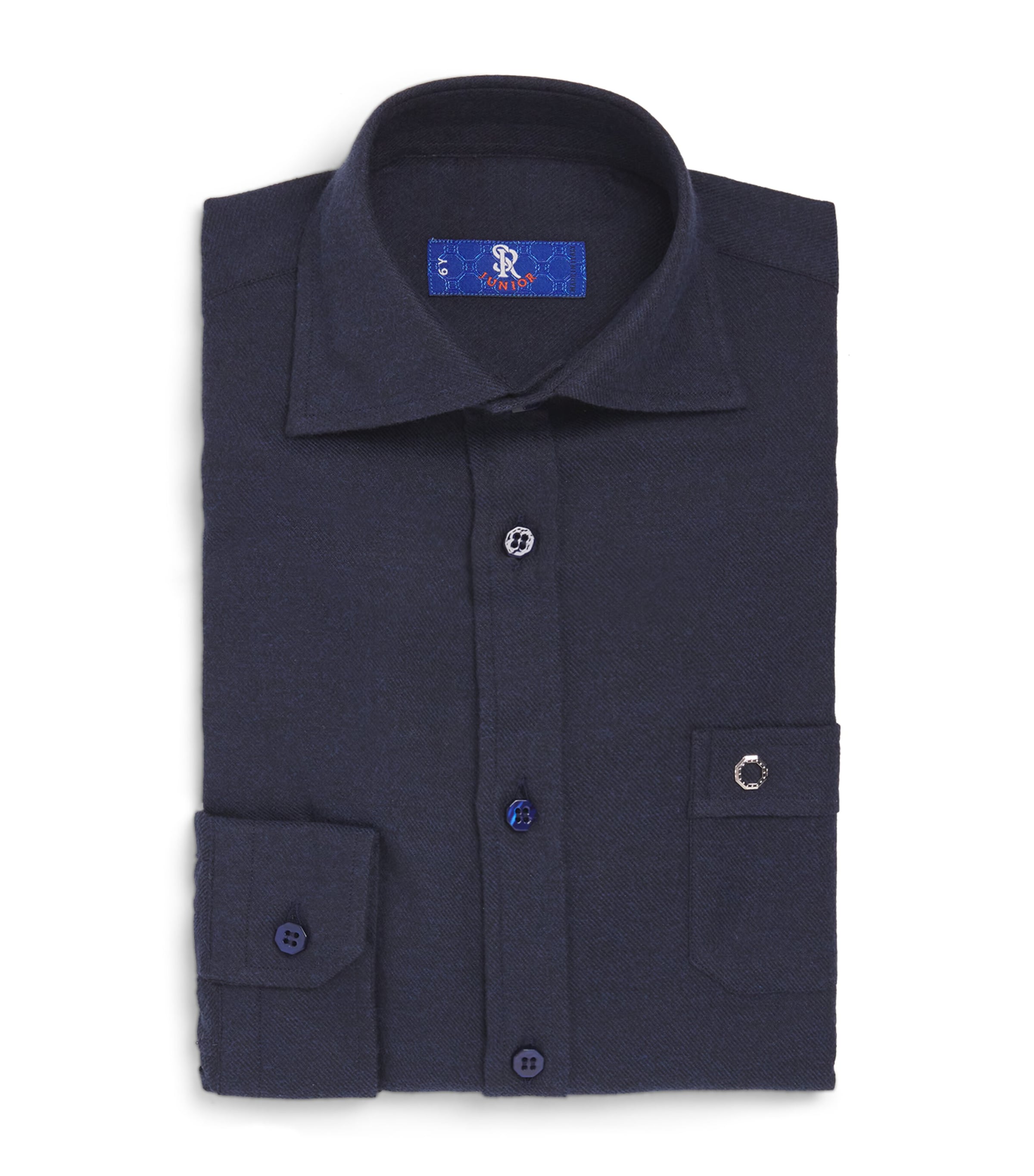 Shop Stefano Ricci Cotton Shirt In Navy