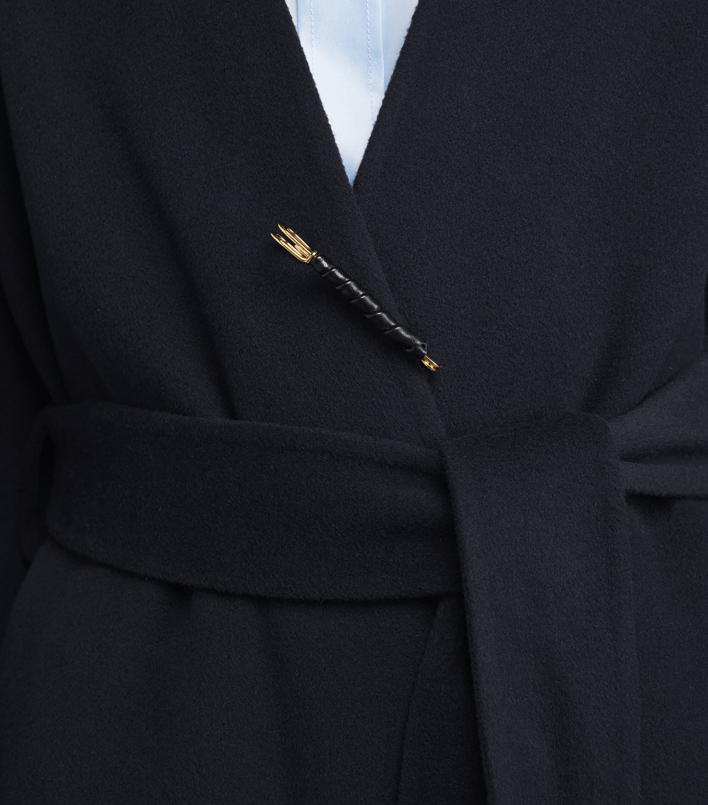 Wool-Cashmere Wrap Coat MIDNIGHT Image 6