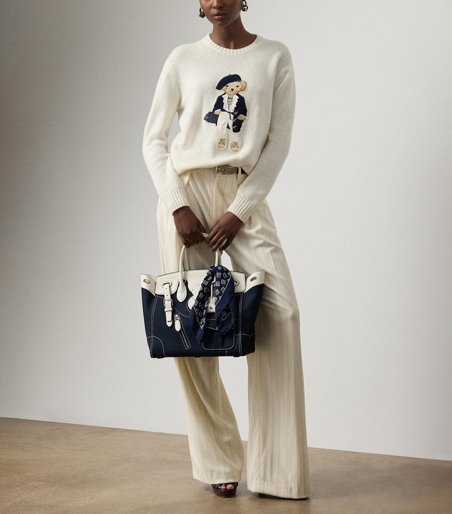 Cashmere Polo Bear Sweater NATURAL-101 Image 2