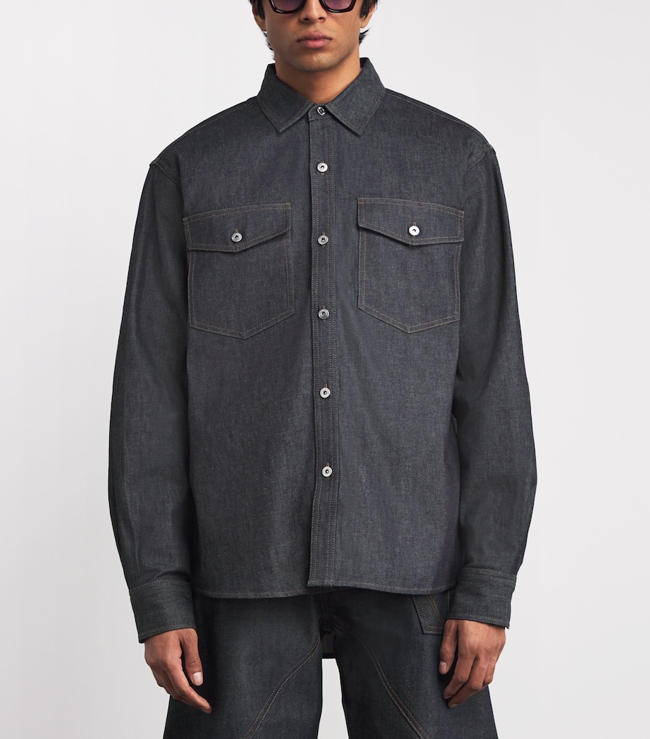 Denim Oversized Overshirt INDIGO 870 Image 3