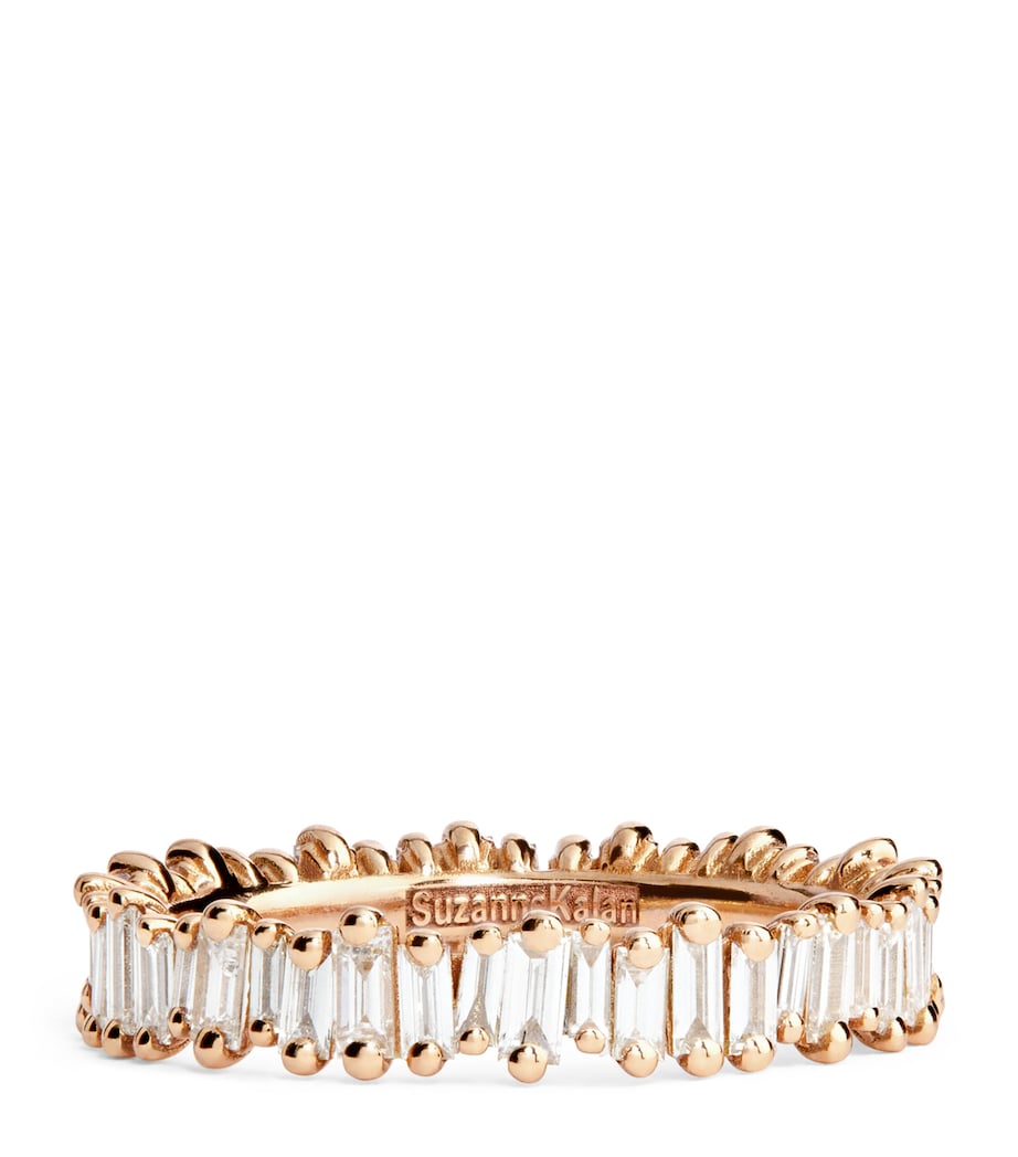 Suzanne Kalan Rose Gold and Diamond Classic Eternity Ring Rg/wd Image 1
