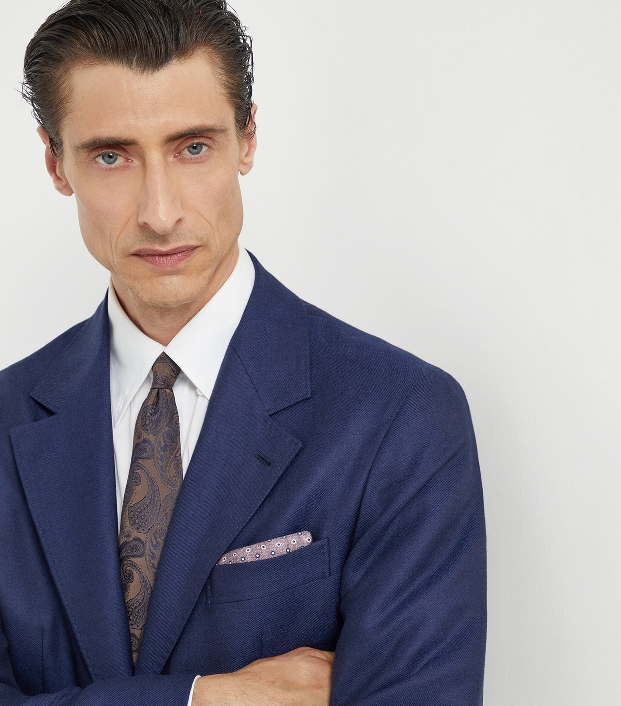 Silk Spotted Pocket Square CMF78 Image 2