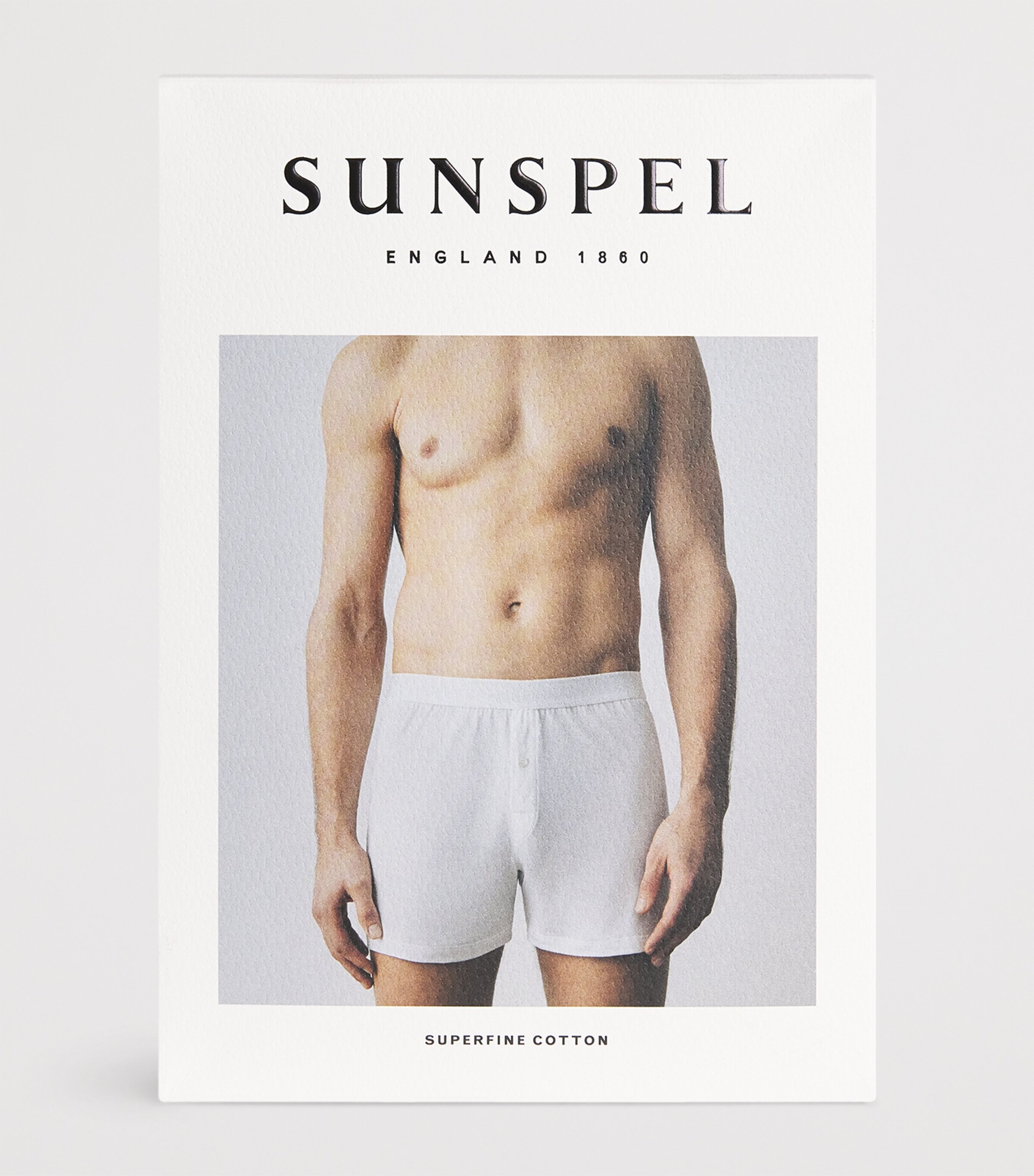 Superfine Cotton Boxer Shorts BKAA - BLACK Image 4