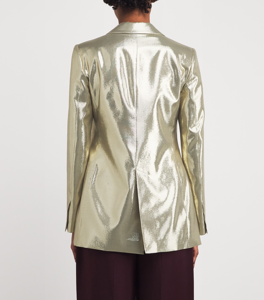 Silk-Blend Andrea Jacket 0899 - GOLD Image 4