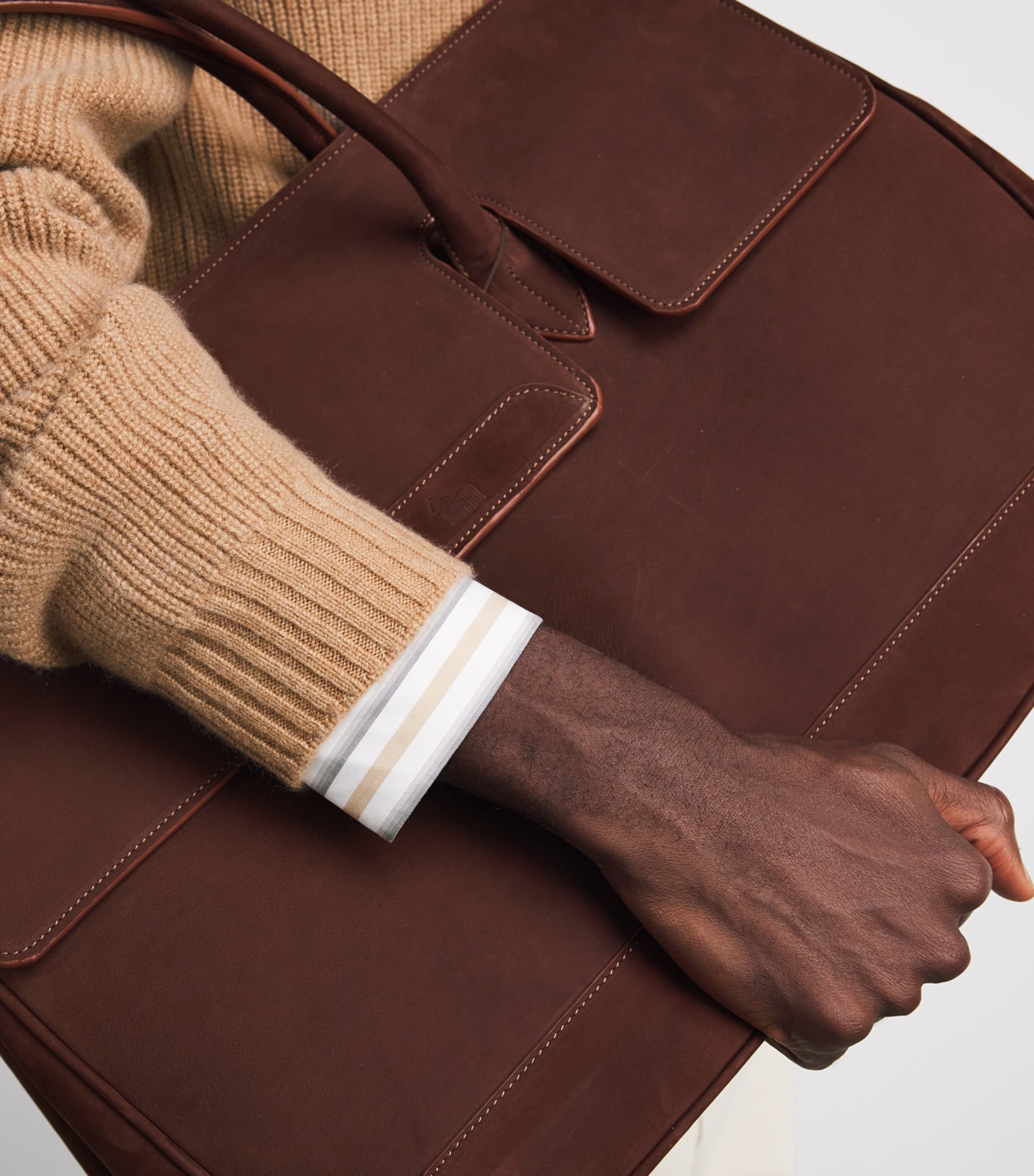 Fioroni Cashmere Mens Cashmere Ribbed Sweater Image 3