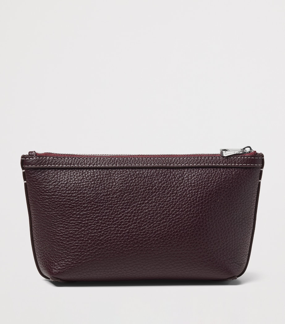 Aspinal Of London Leather Hudson Cosmetics Bag Wine Image 2