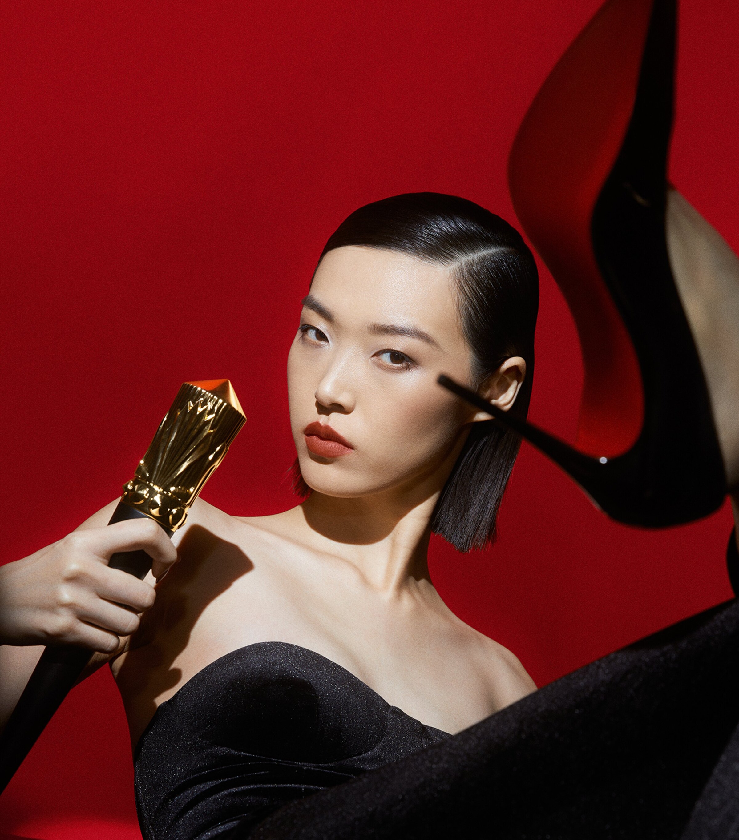 Christian Louboutin Rouge Stiletto Lumi Matte Lipstick Nuderose Image 9