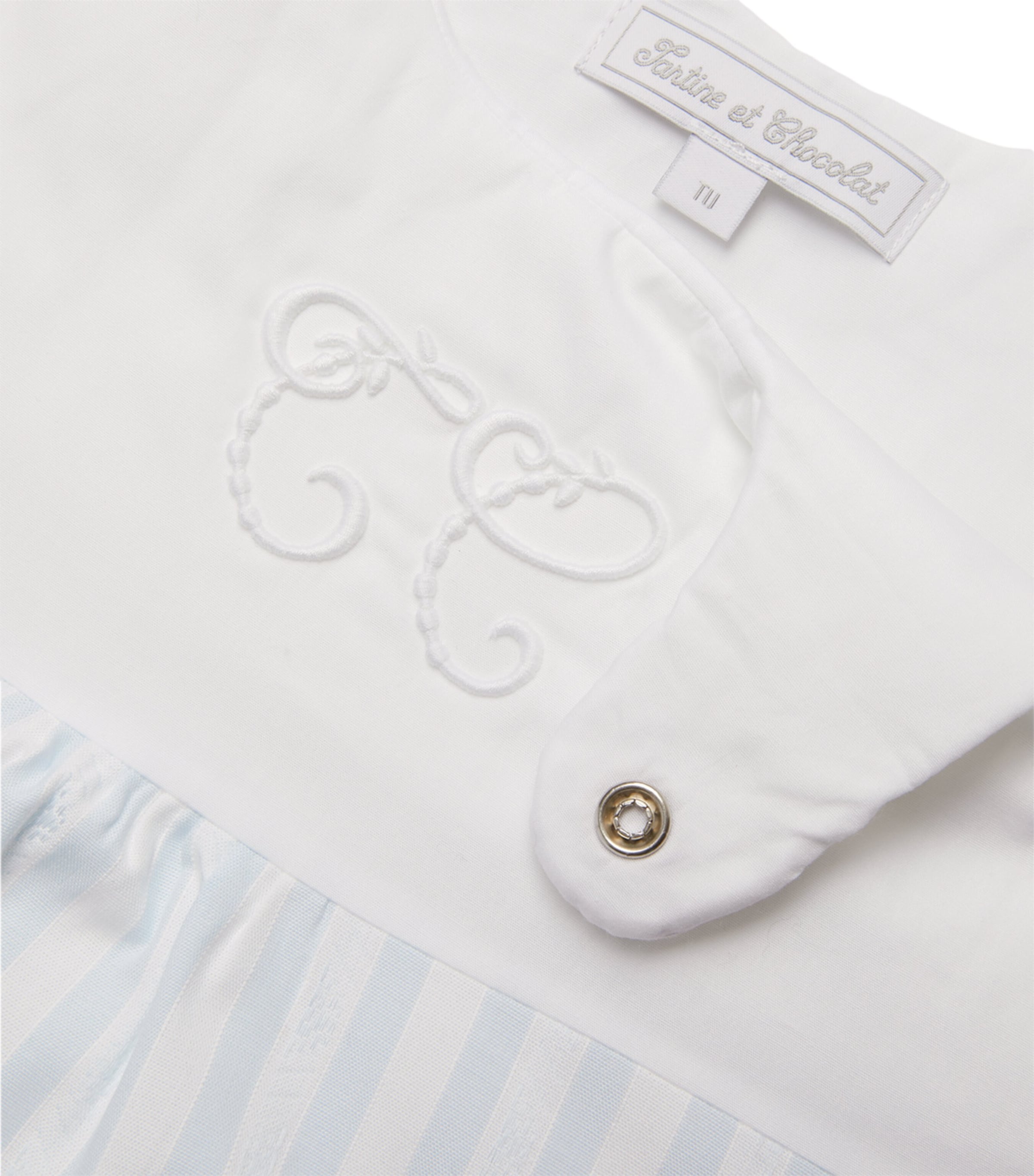 Cotton Striped Sleeping Bag BLUE Image 4