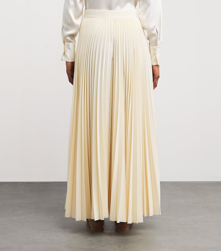 Eleventy Womens Pleated Maxi Skirt Sabbia Image 5