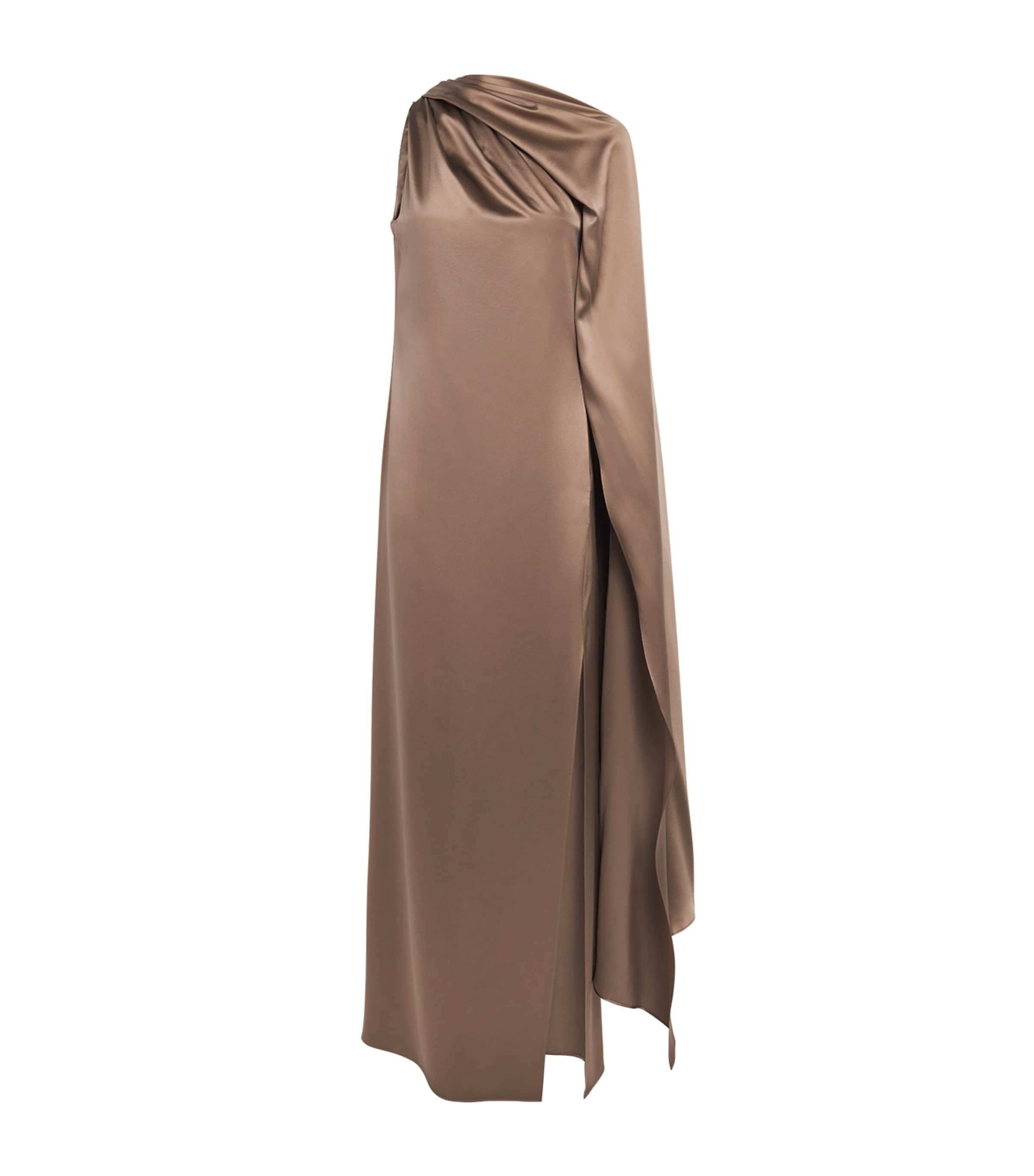 Silk One-Shoulder Maxi Dress MUD Image 1