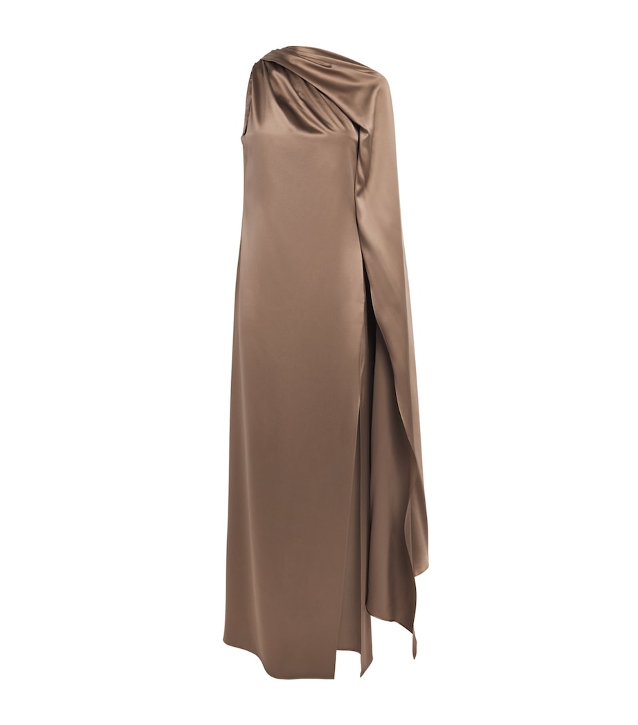 Silk One-Shoulder Maxi Dress MUD Image 1