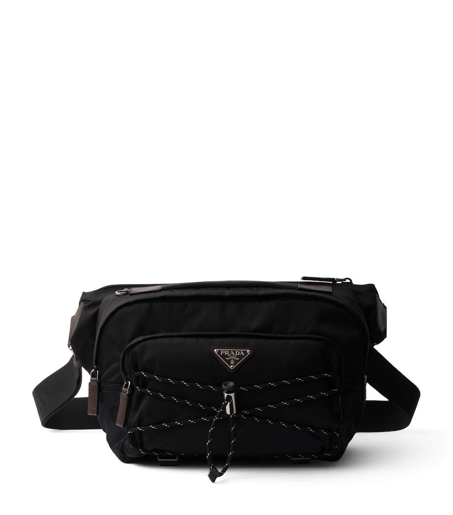Re-Nylon and Leather Shoulder Bag F0002 Image 1