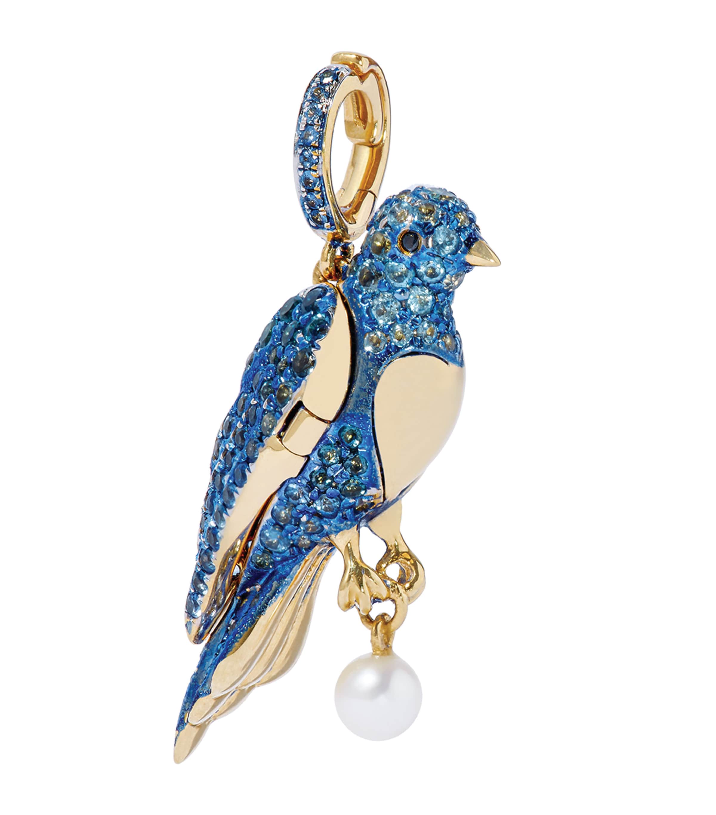 Annoushka Women's Mythology 18k Yellow Gold & Multi-stone Bluebird Locket Charm In Gold