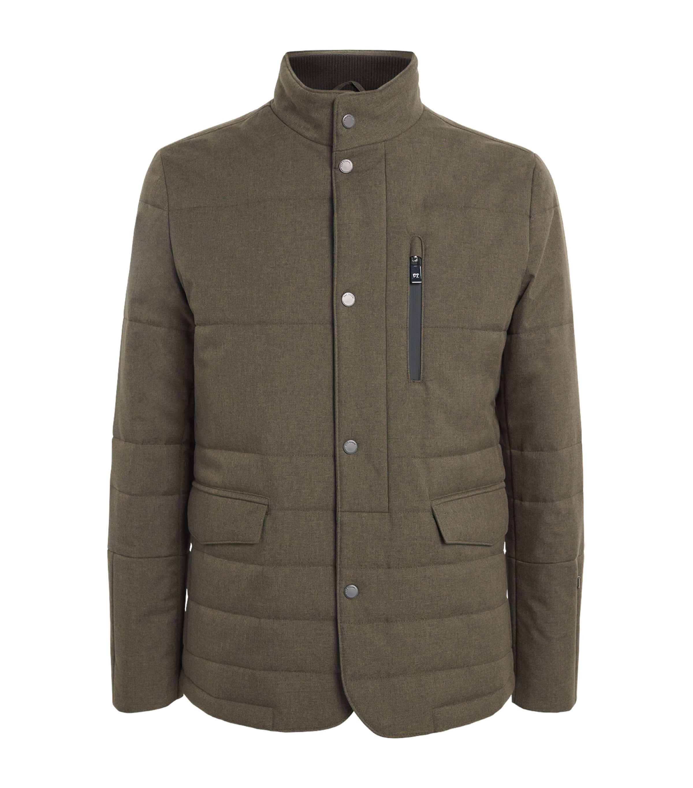 Pal Zileri Mens Padded Jacket Brown Image 1