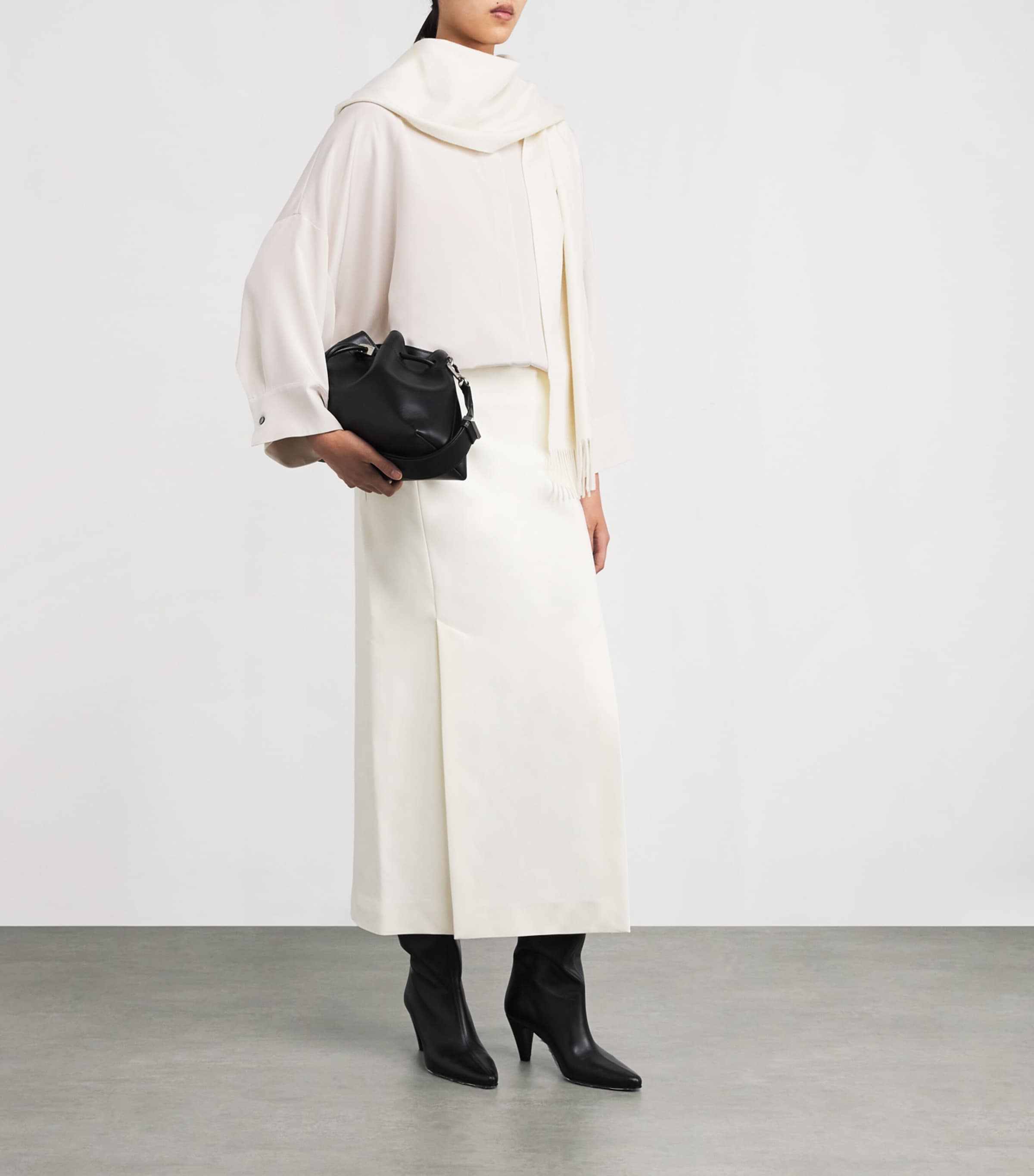 Silk-Blend Shirt Jacket OPTICAL WHITE Image 2