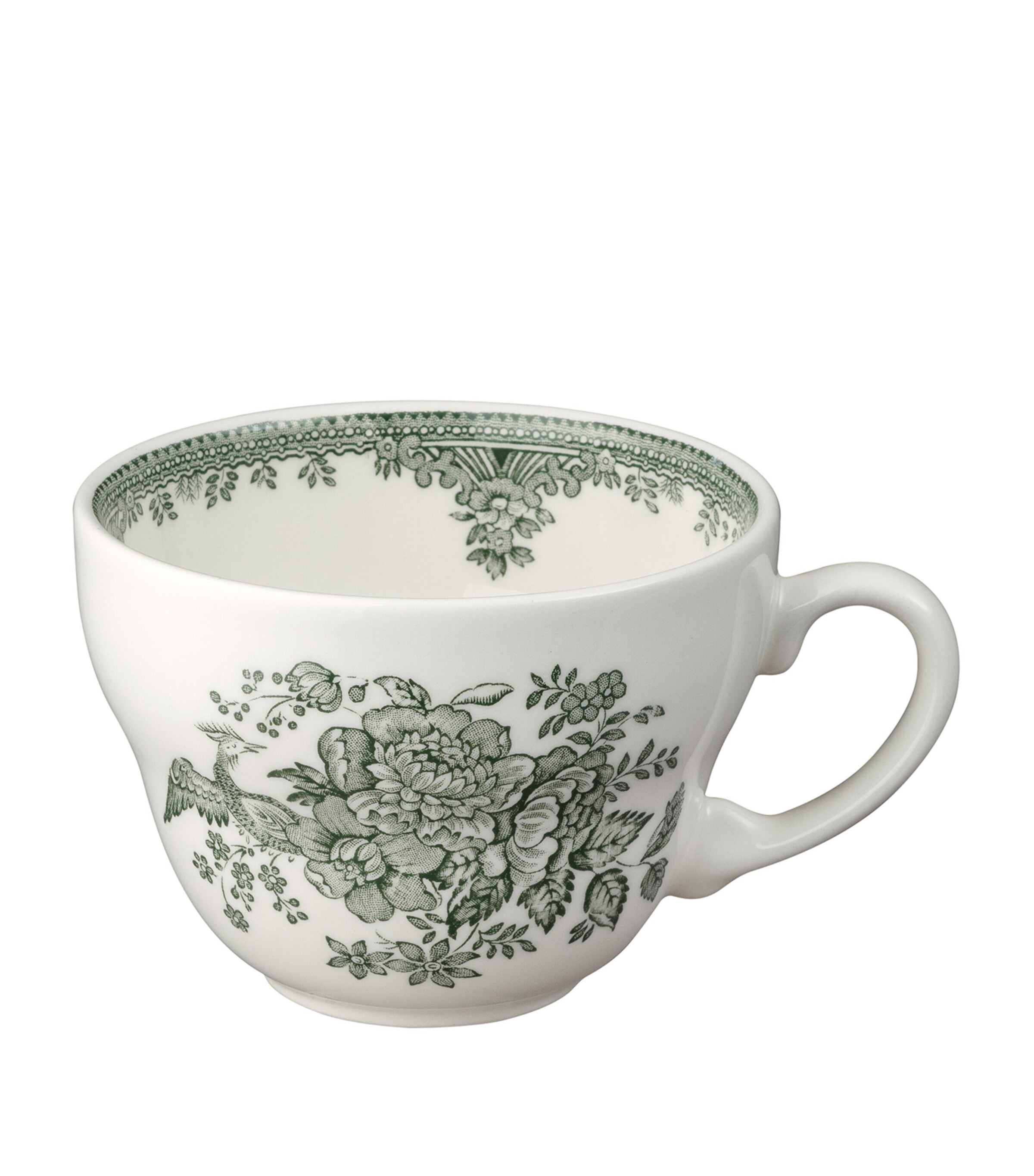 Asiatic Pheasants Breakfast Cup and Saucer DARK GREEN Image 2