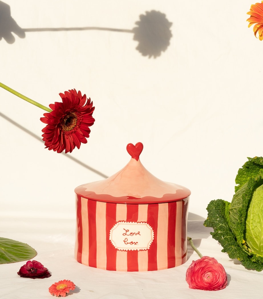 Love Box Storage Jar (25cm) RED AND PINK Image 2