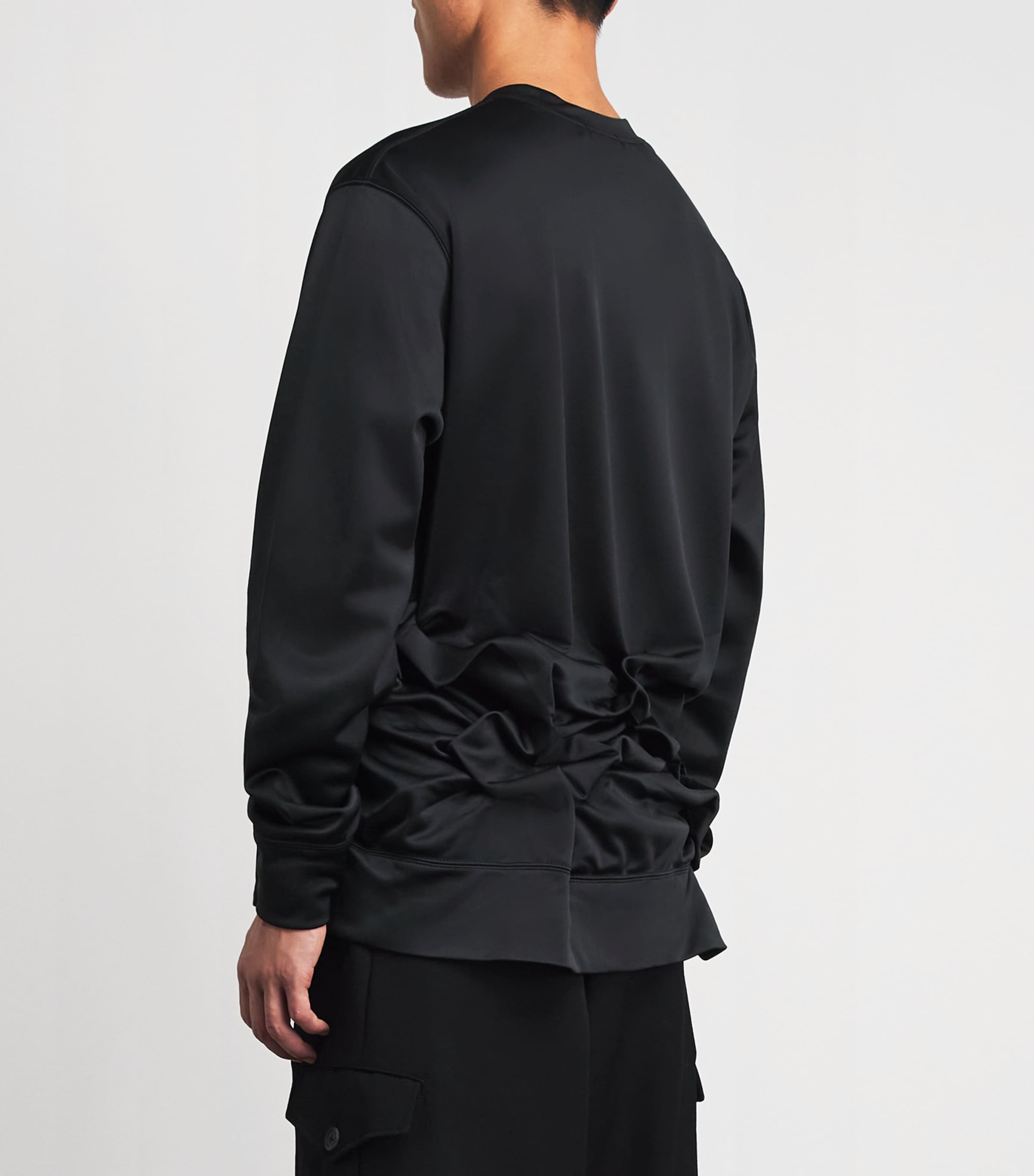 Comme Des Garçons Black Ruffled Long-Sleeve T-Shirt | Harrods US