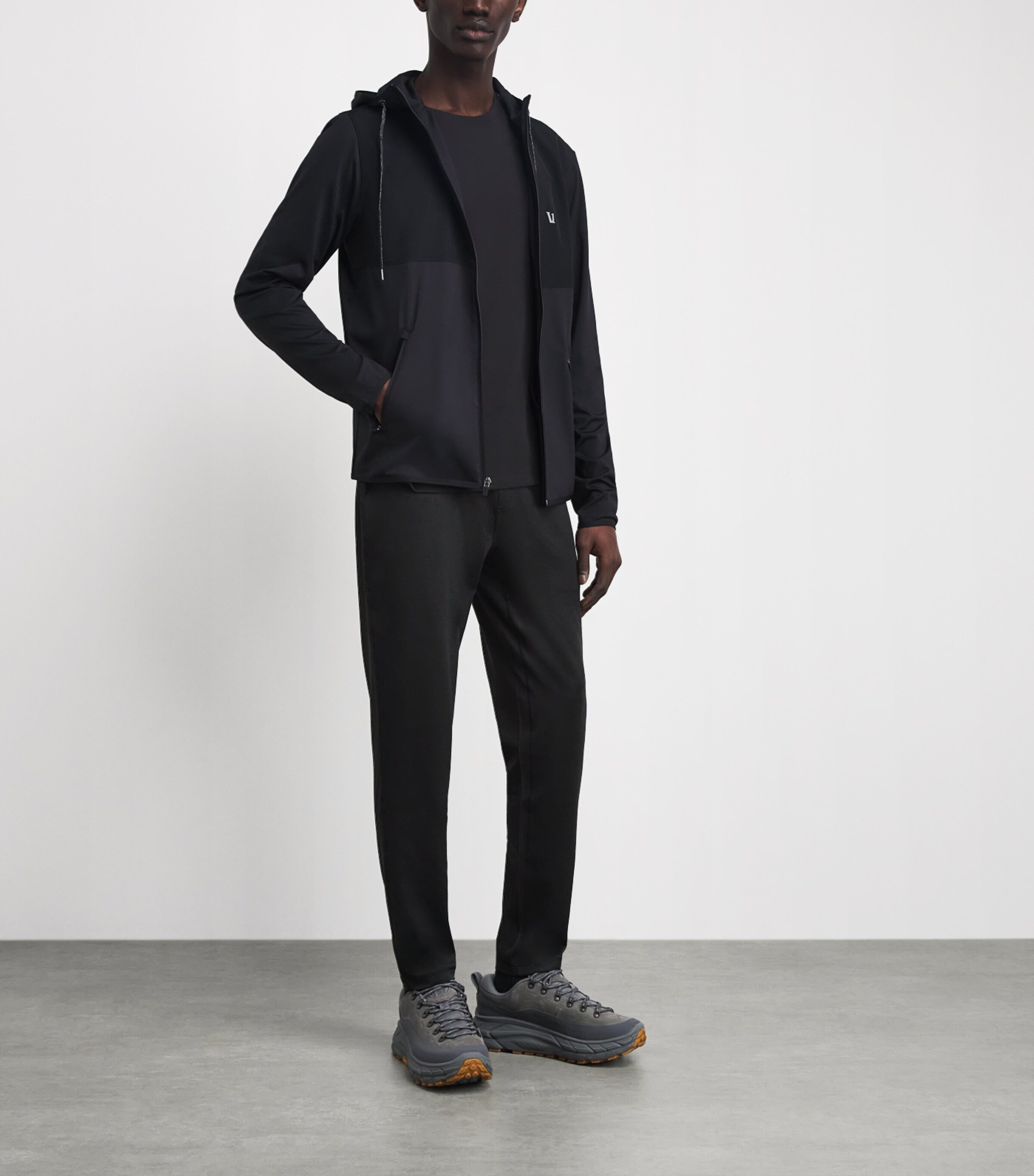 VUORI Mens Ponto Performance Sweatpants Hbk/black Heather Image 2