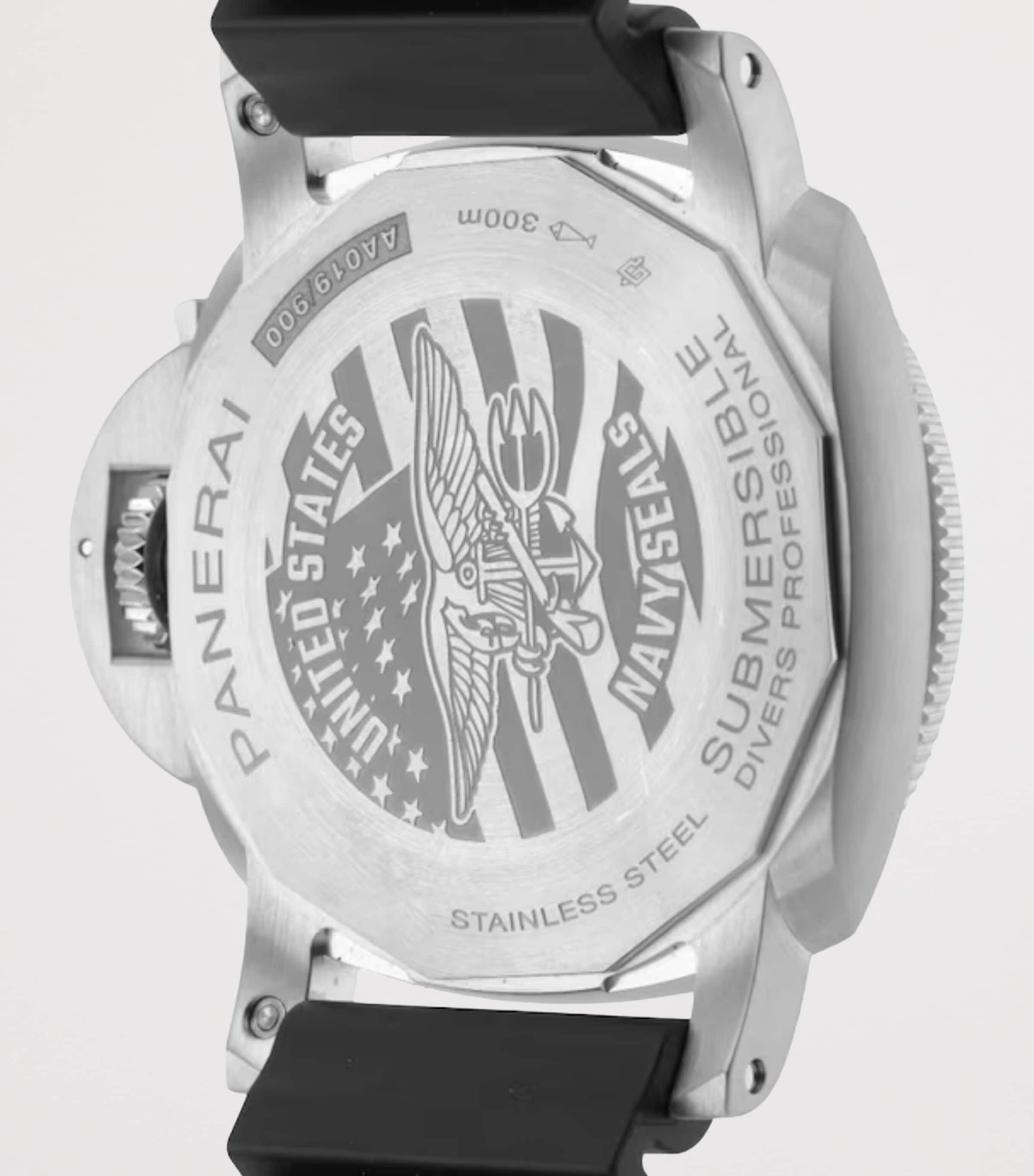 Stainless Steel Submersible Navy Seals Watch 44mm BLACK Image 4