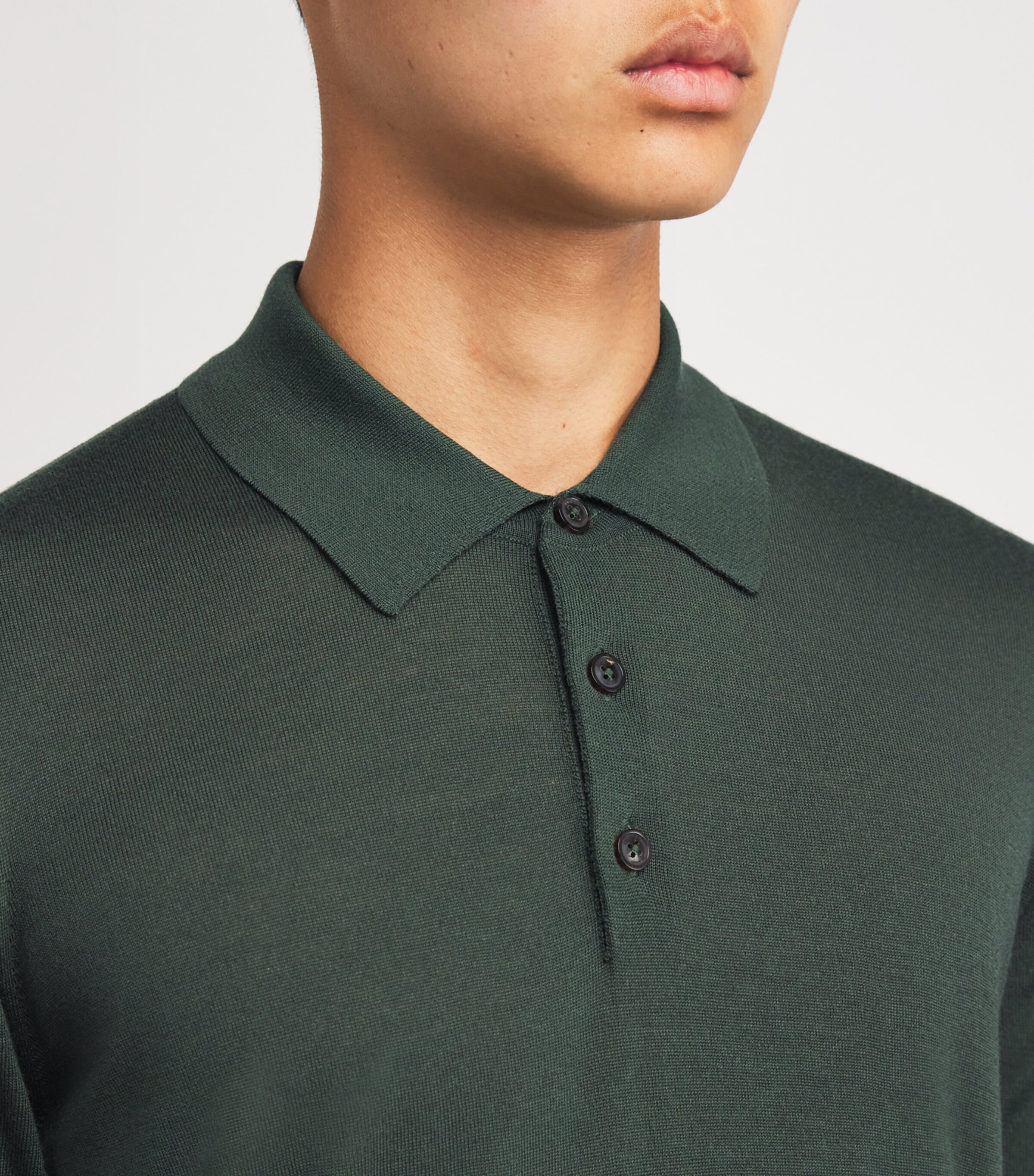 Wool Polo Shirt LODEN Image 6