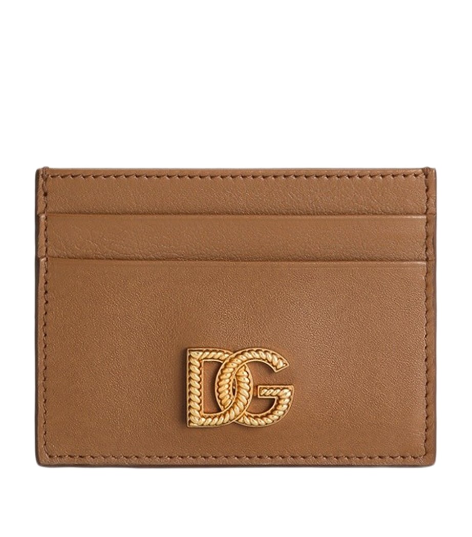 Dolce&Gabbana Calfskin DG Millennials Card Holder Caramello Image 1