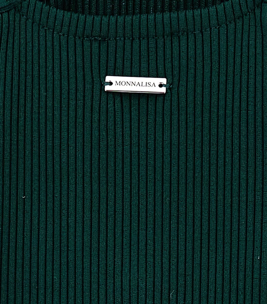 Ribbed Knit Dress (4-12 Years) VERDE BOSCO Image 3