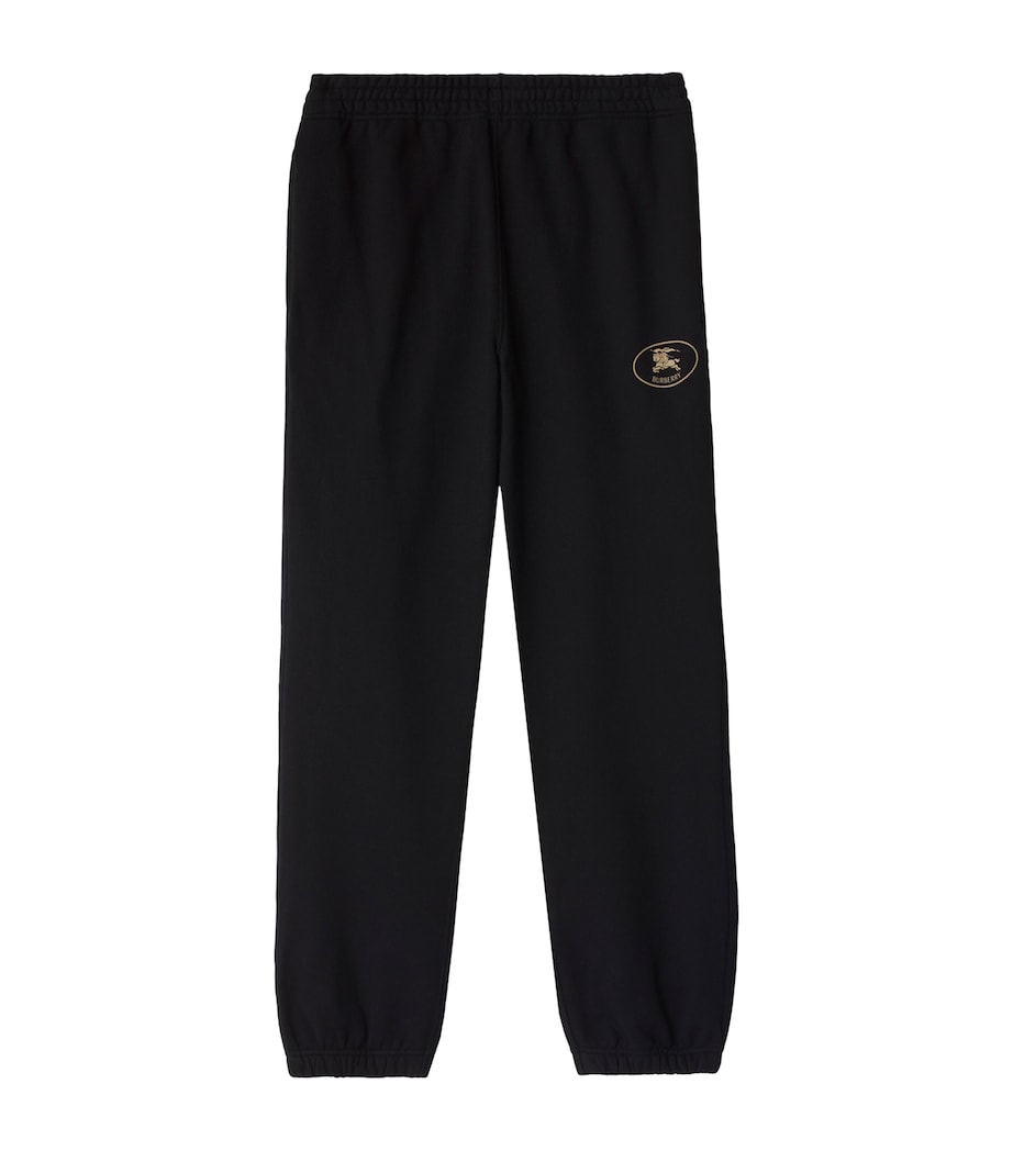 Cotton Knight Stamp Sweatpants BLACK Image 1