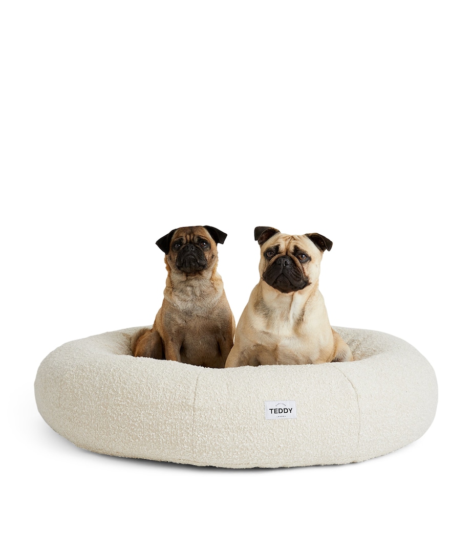 Medium Bouclé Cloud Dog Bed WHITE Image 4