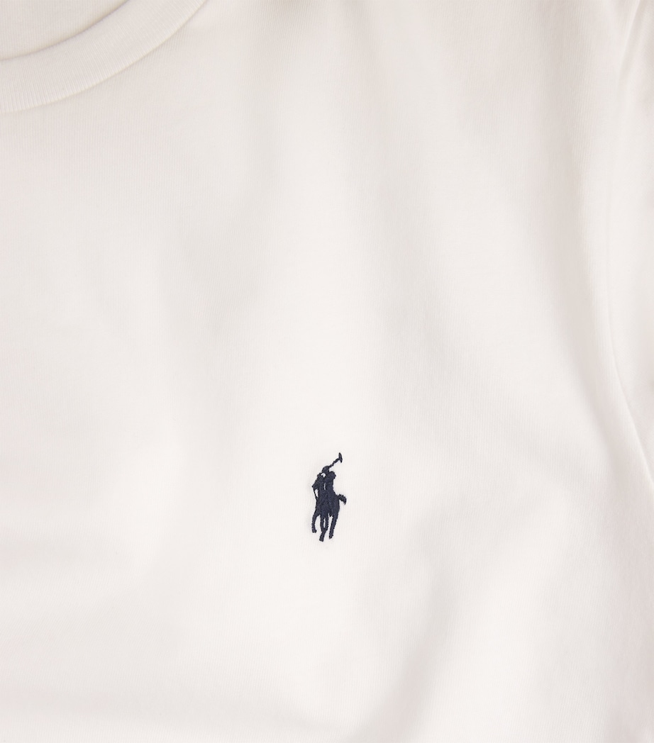 Cotton Polo Pony Sleep T-Shirt WHITE / NAVY PP Image 5