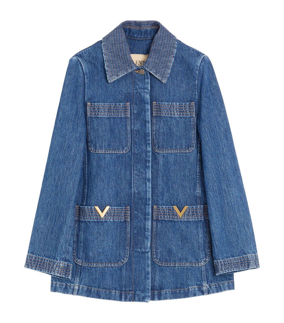 Valentino Womens Denim Jacket Image 1