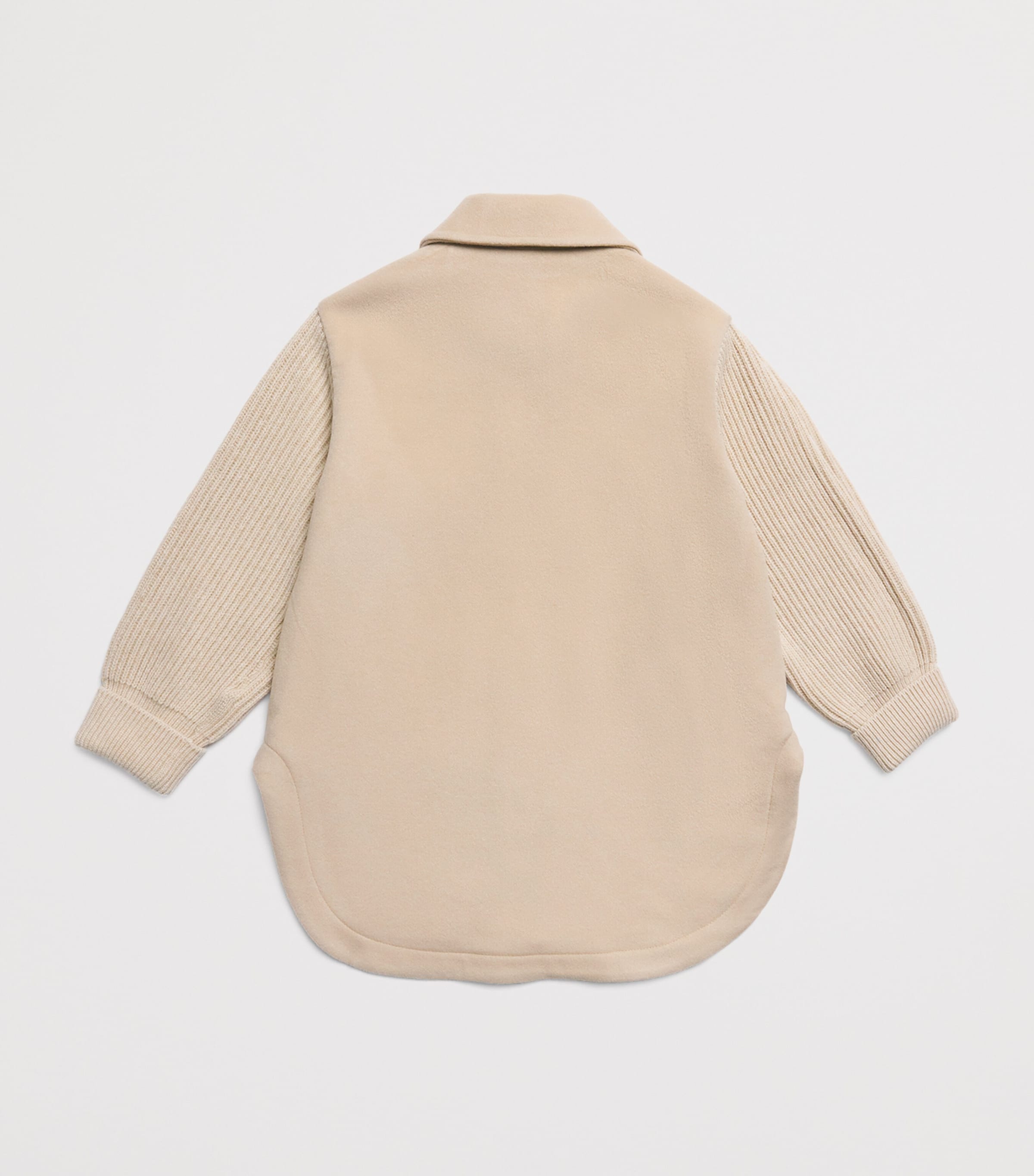 Eleventy Kids Wool-Blend Knitted-Sleeve Coat (2-16 Years) Image 2