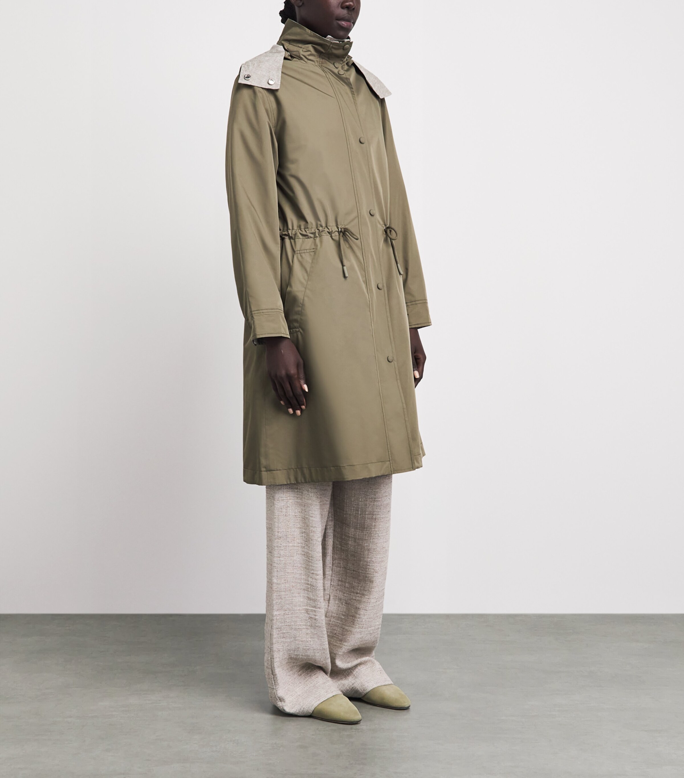 Yves Salomon Womens Reversible Waterproof Hooded Parka Image 4
