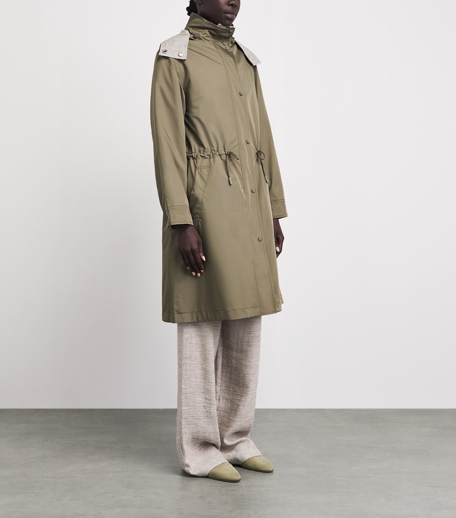 Yves Salomon Womens Reversible Waterproof Hooded Parka Image 4