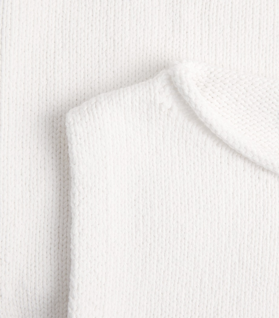 Polo Ralph Lauren Womens Linen-Cotton-Blend Sweater Vest White Image 6