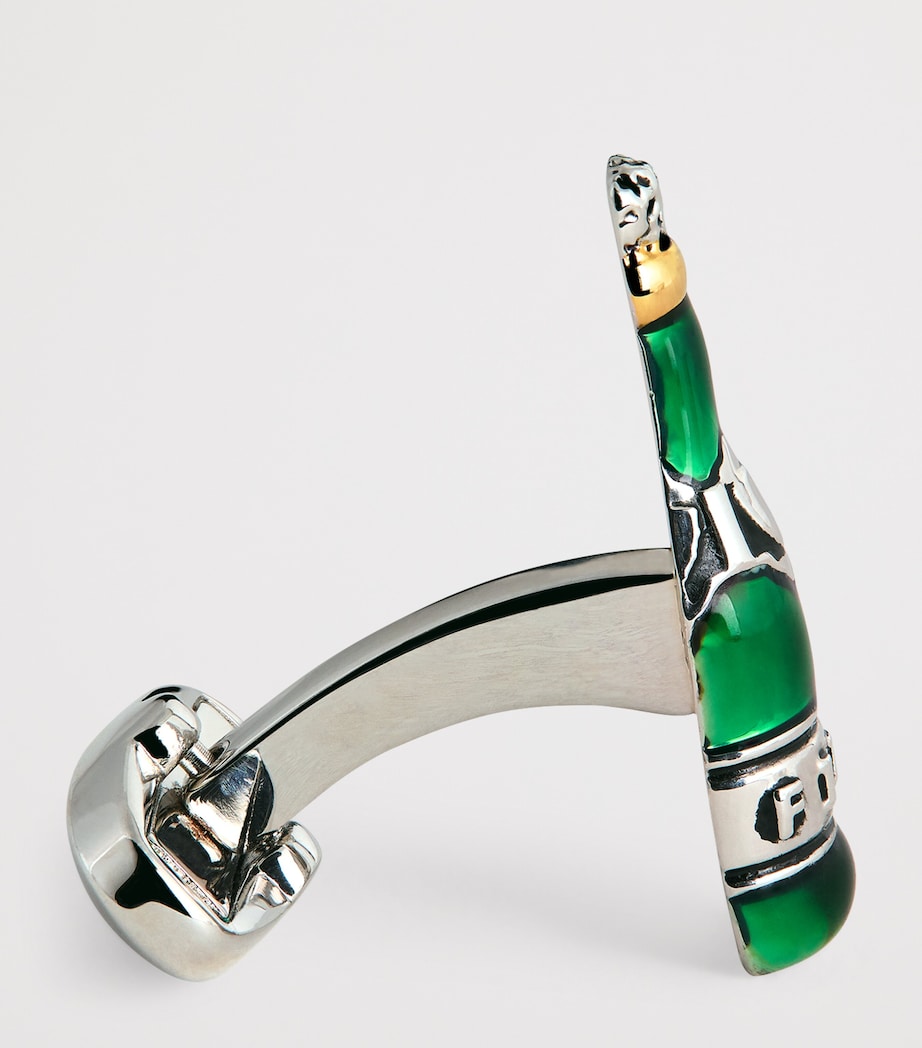 Champagne Cufflinks 38_BOTTLE GREEN Image 4