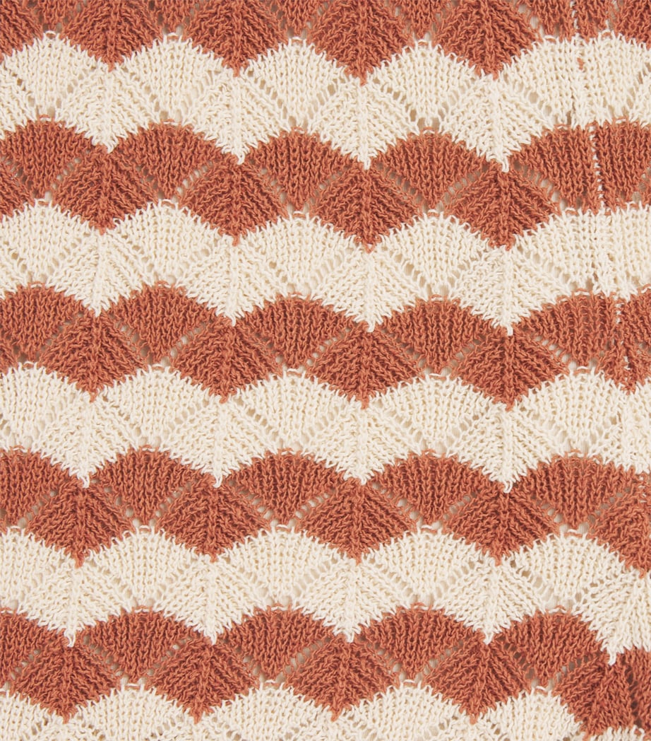 Zimmermann Kids Knitted Indra Shorts (2-12 Years) Tan/ecru Image 3