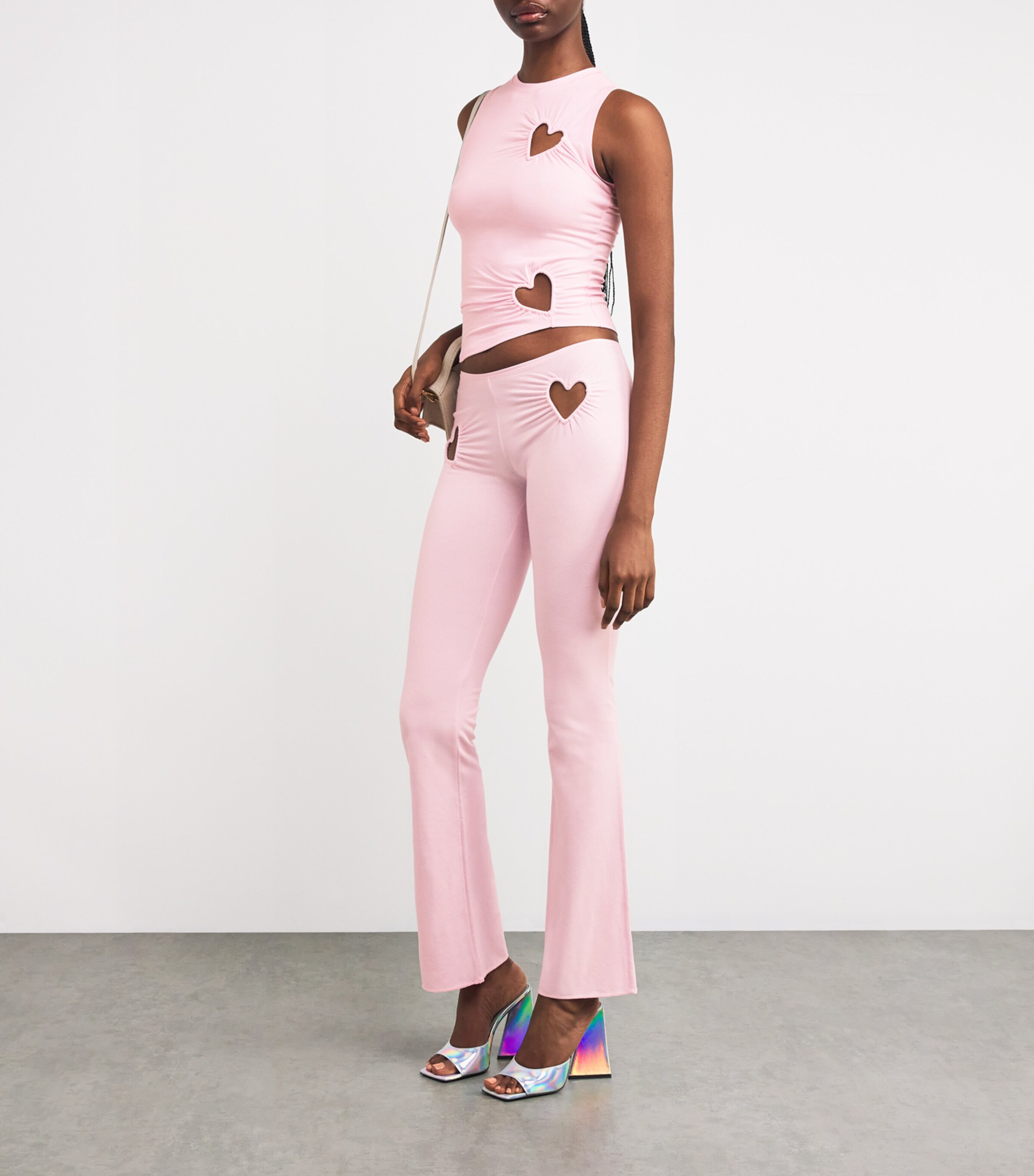 Skims Stretch-Cotton Jersey Heart Tank Top | Harrods HK