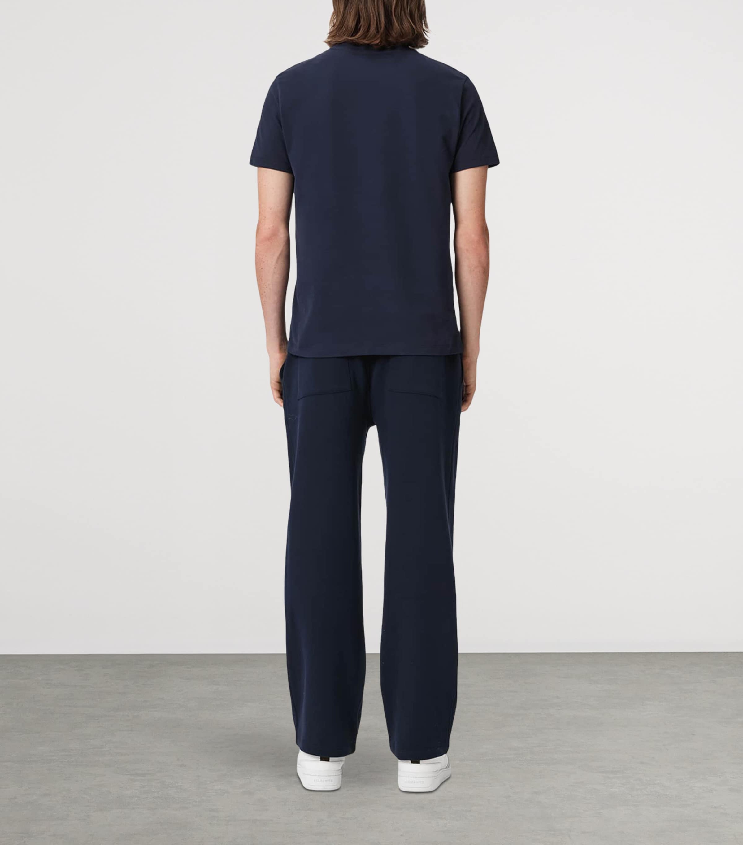 AllSaints Mens Asher Straight Sweatpants Sapphire Blue Image 5