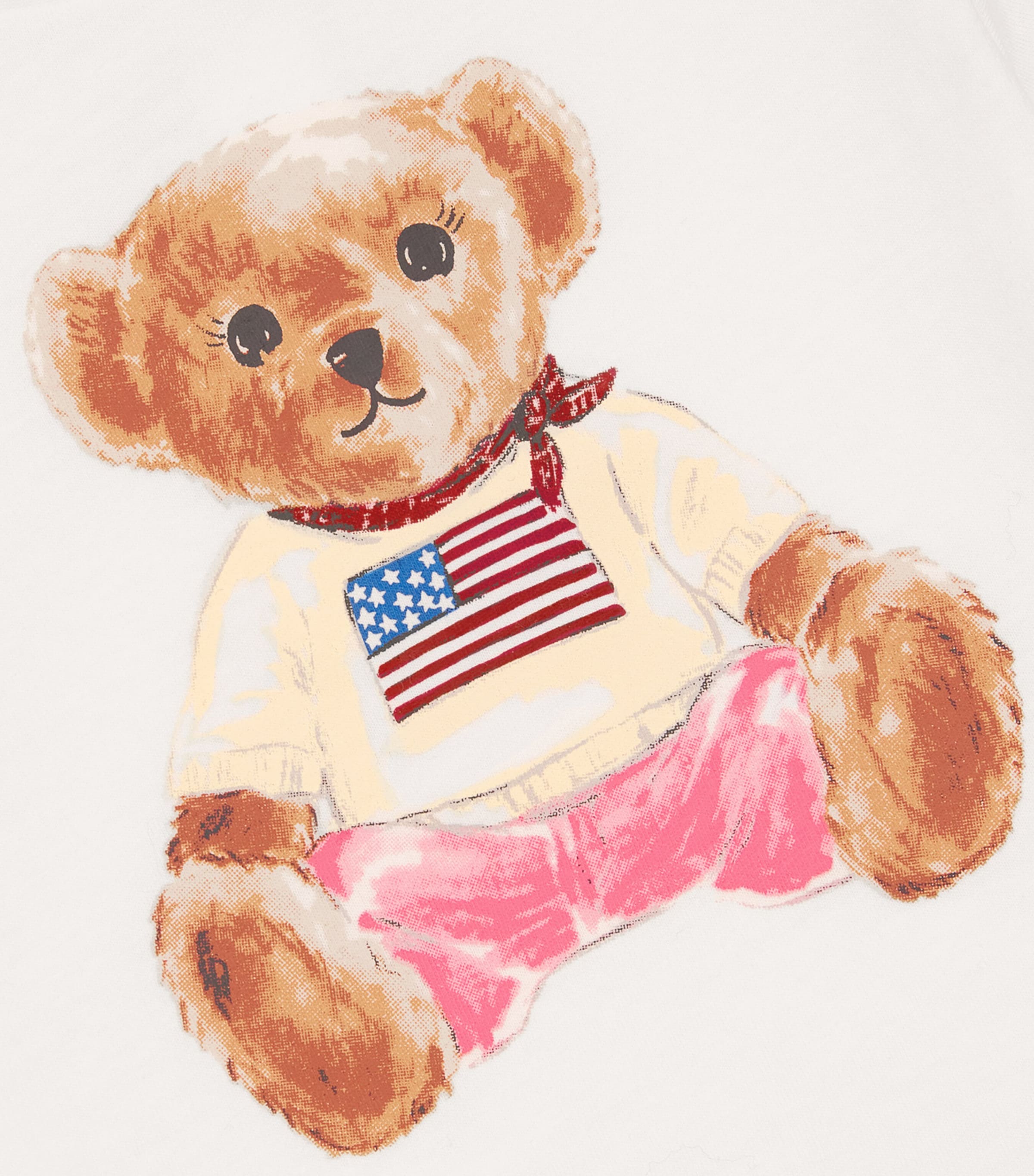 Cotton USA Polo Bear T-Shirt (3-24 Months) WHITE Image 3