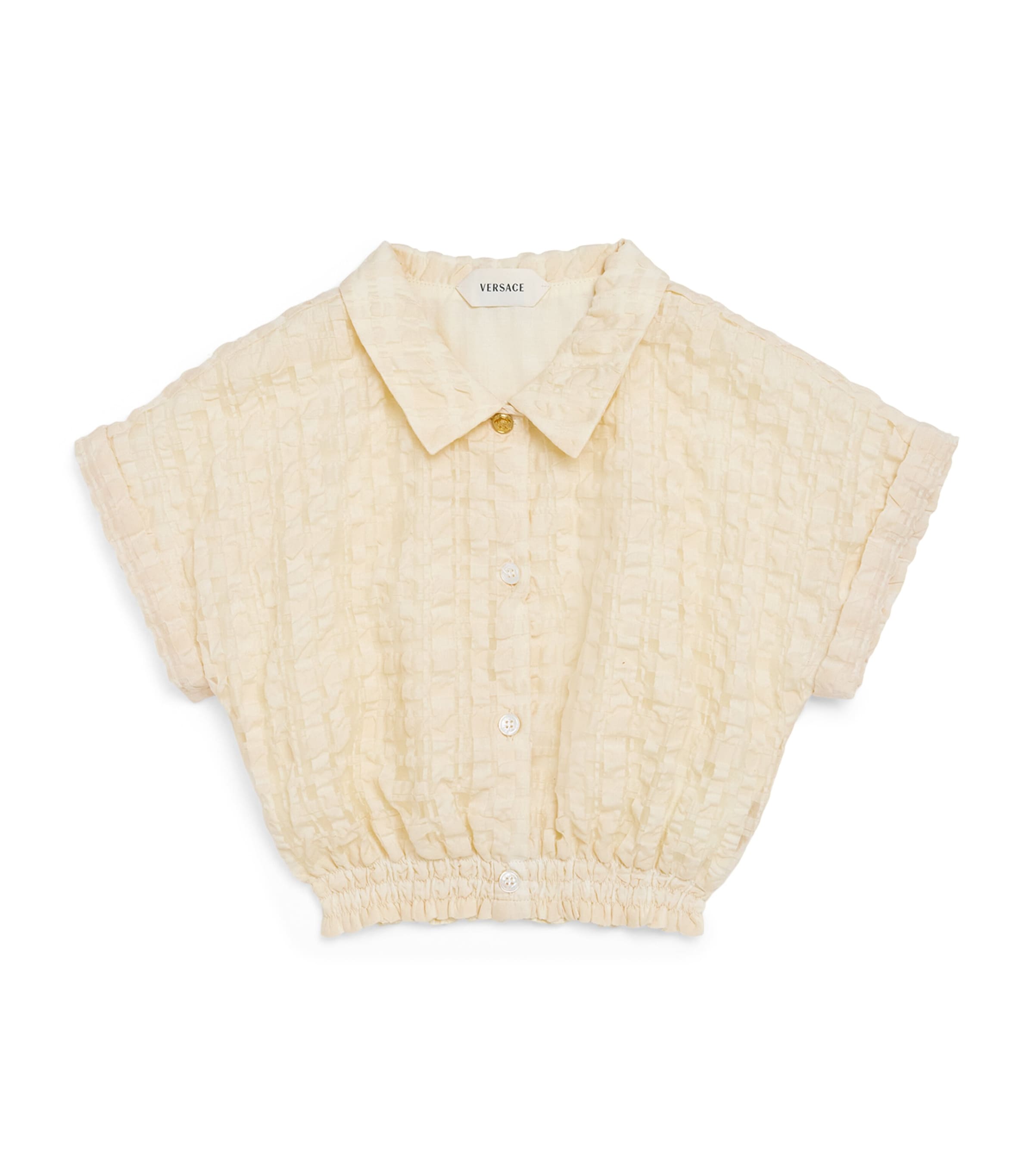 Versace Kids Organza Cloqué Shirt (4-14 Years) Image 1