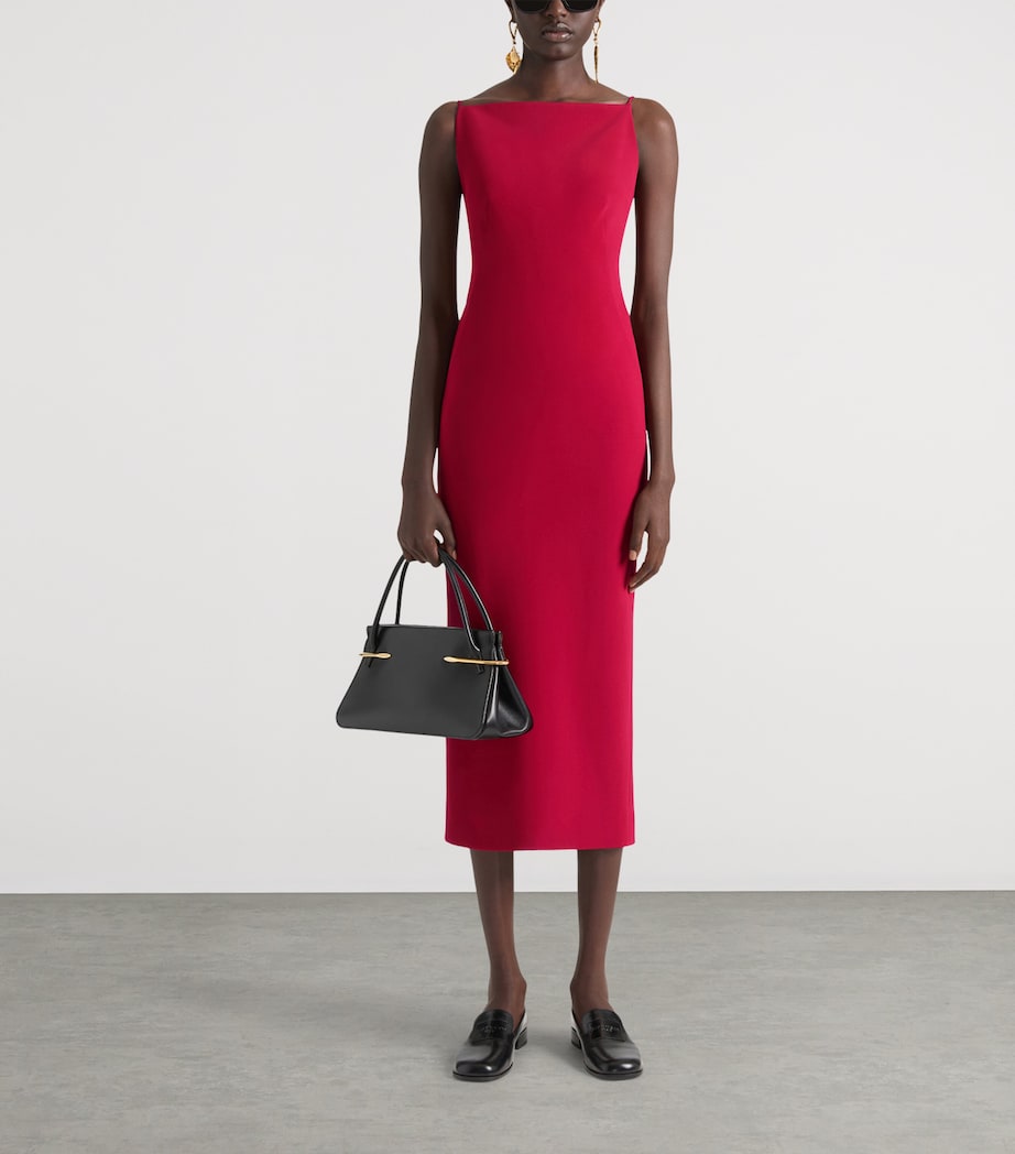 Givenchy Womens Sliced Kick-Back Midi Dress Image 2