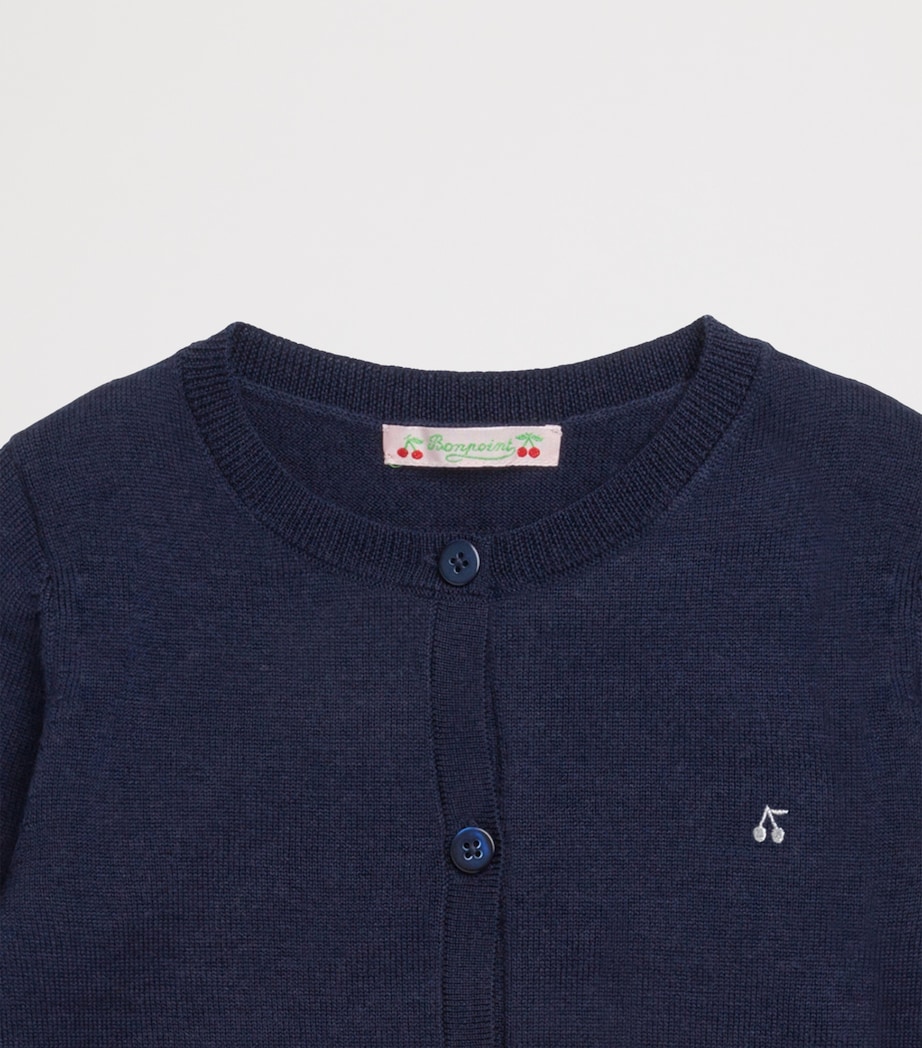 Wool Embroidered Cardigan (10-12 Years) UPB MARINE Image 3