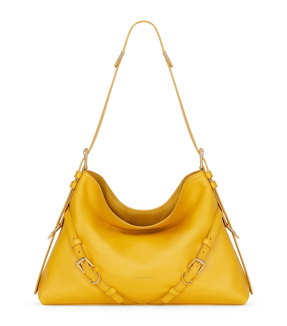 Medium Leather Voyou Top-Handle Bag MUSTARD Image 1