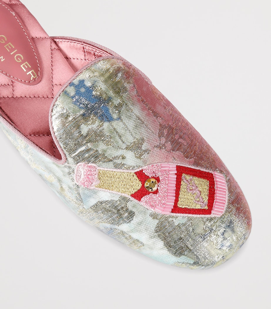 Kurt Geiger London Embroidered Slippers Other Image 3