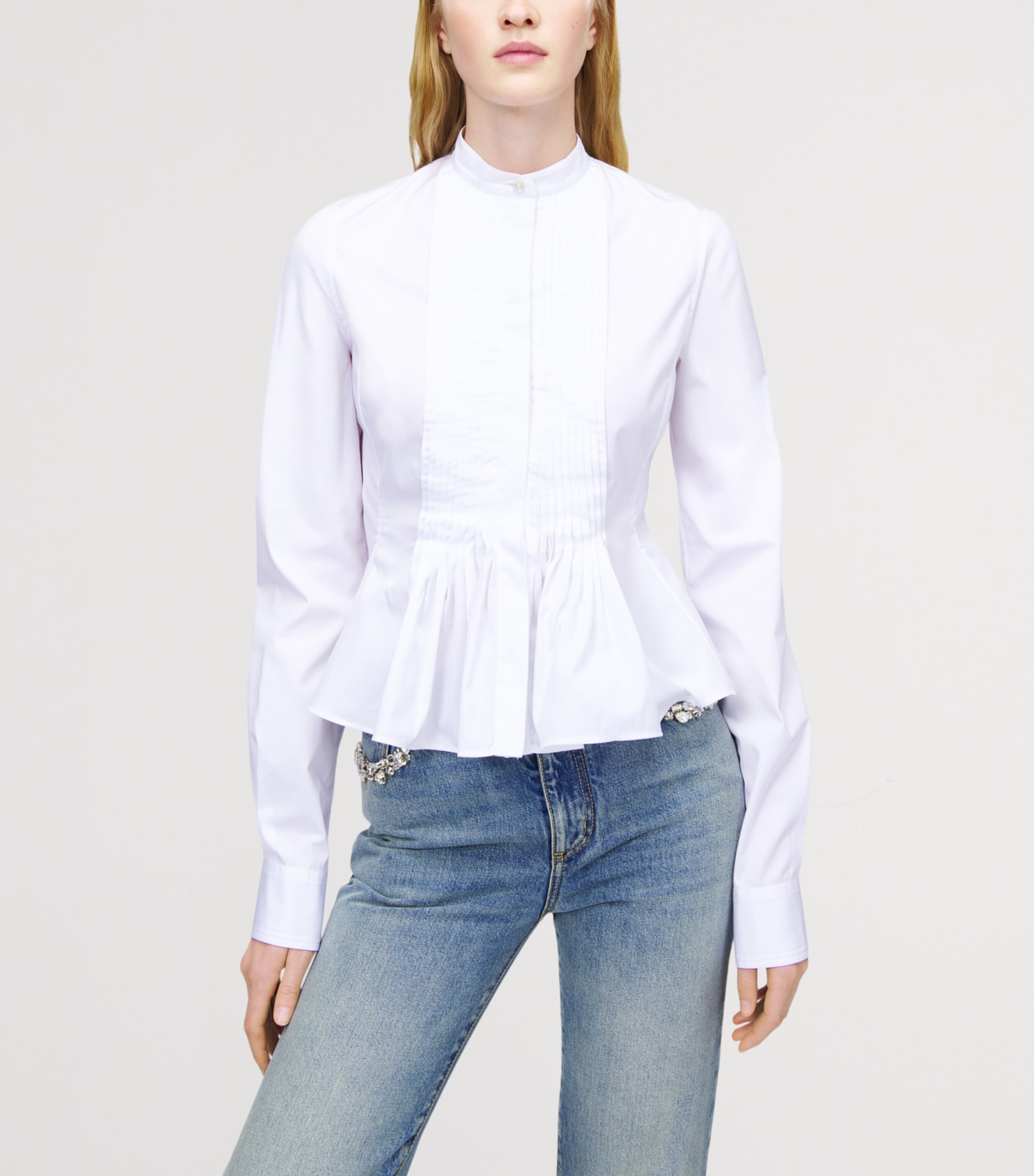 Cotton Pleated Blouse 9000 Image 5